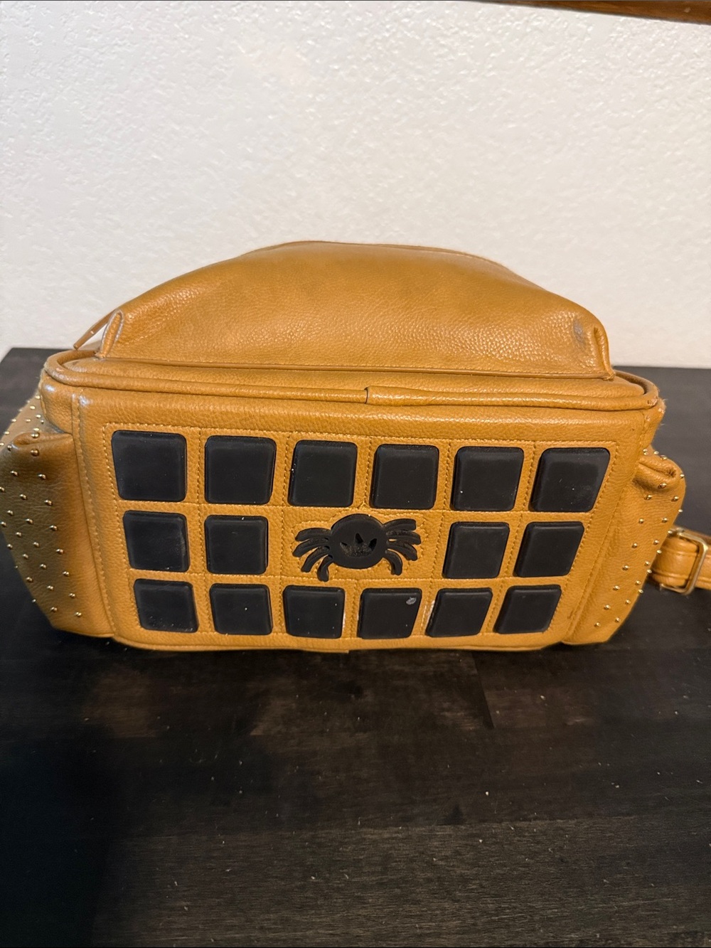 Chelsea & Cole Itzy Ritzy Camel sSudded Mini Backpack Diaper Bag - Picture 9 of 11